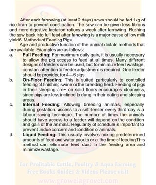 How To Do Profitable Pig Farming