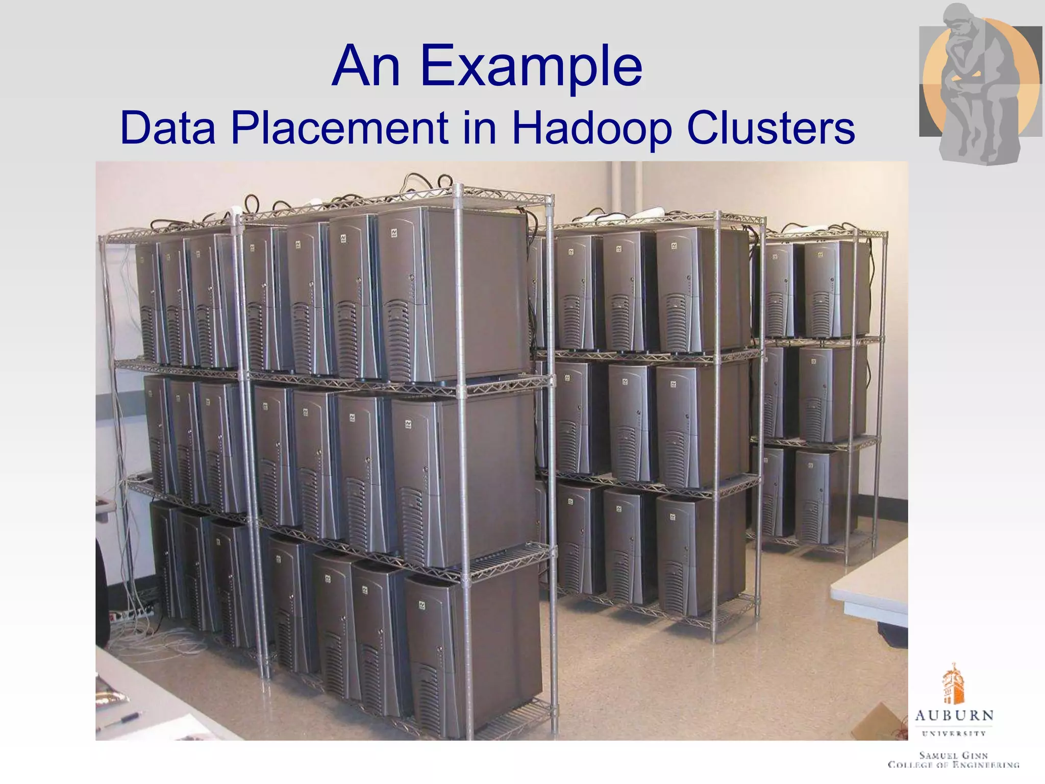 An Example
Data Placement in Hadoop Clusters
 