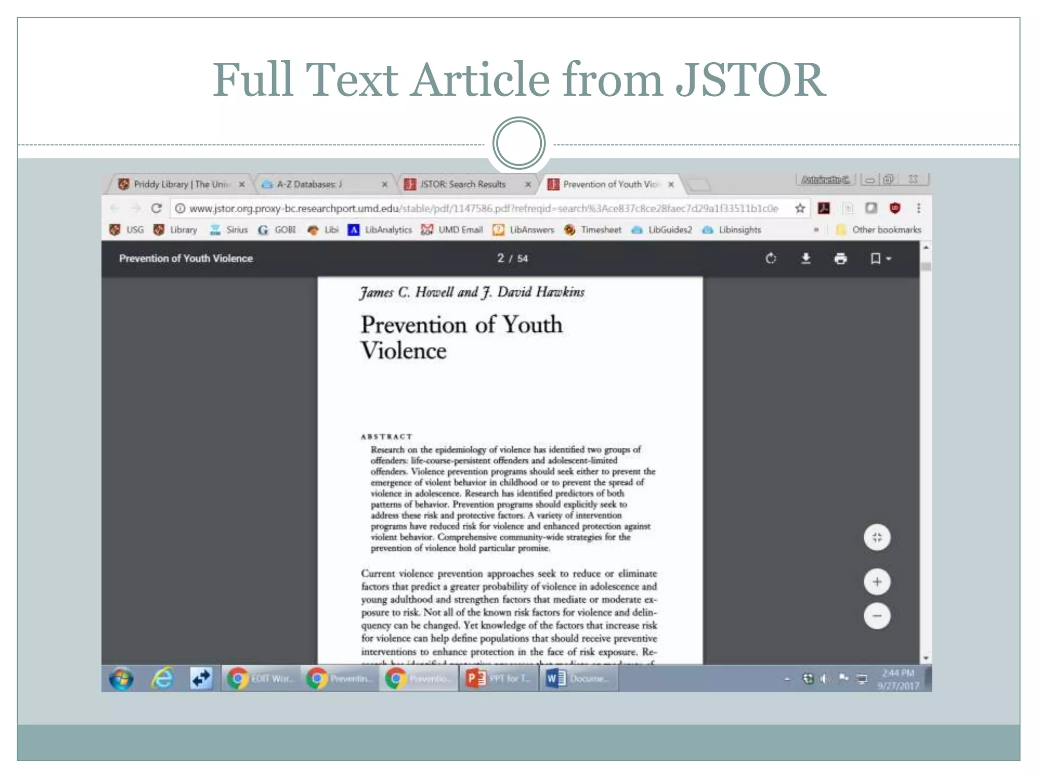 Full Text Article from JSTOR
 