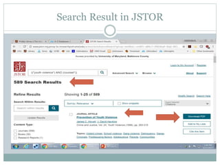 Search Result in JSTOR
 