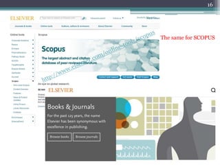 Anabela Mesquita
16
The same for SCOPUS
 