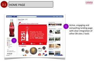3.1 1 1 Active, engaging and compelling landing page with clear integration of other SN sites / tools HOME PAGE 