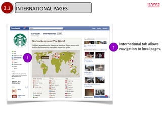 3.1 1 1 International tab allows navigation to local pages. INTERNATIONAL PAGES 