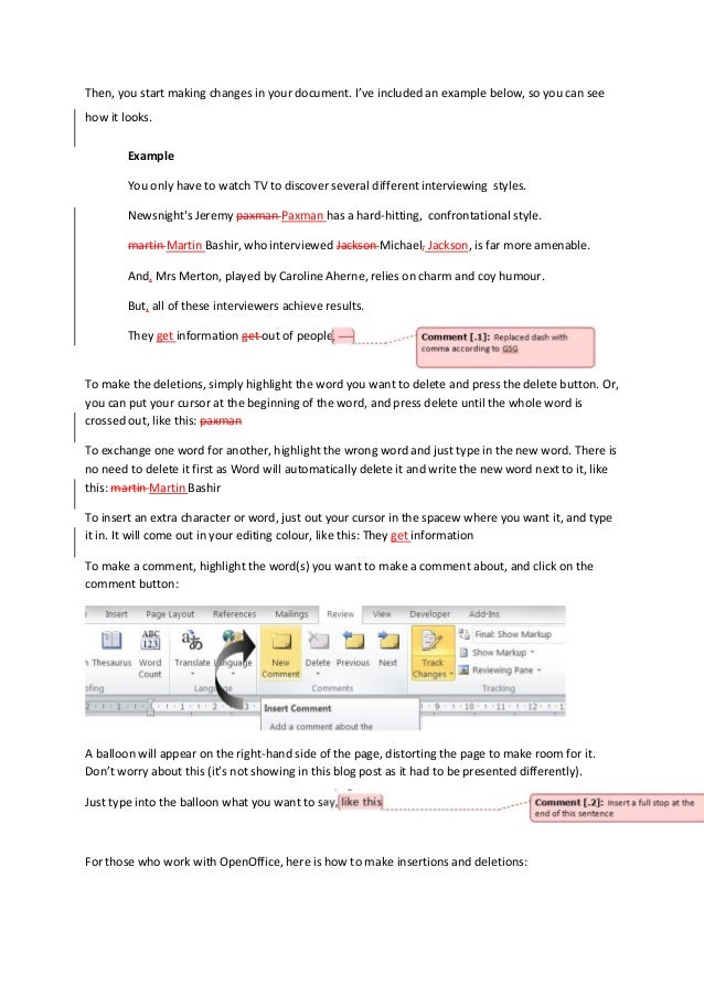 How To Do Track Changes In Word By Jennie Harborth