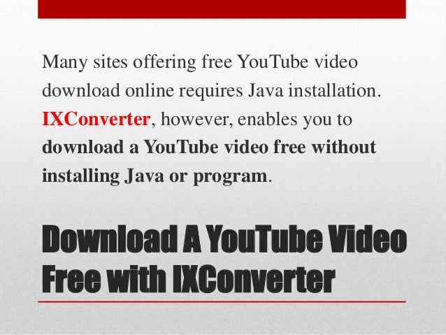 Youtube video converter online