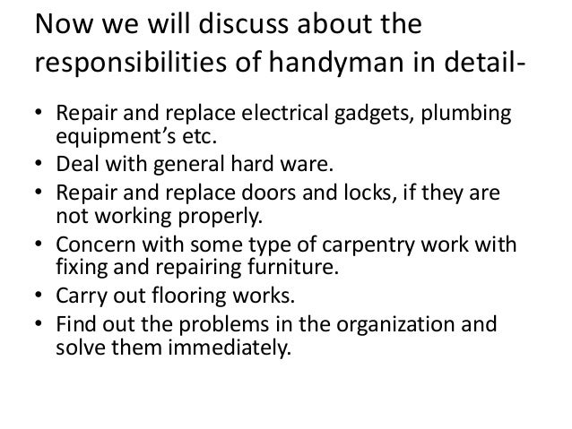 handyman resume sample handyman resume sample