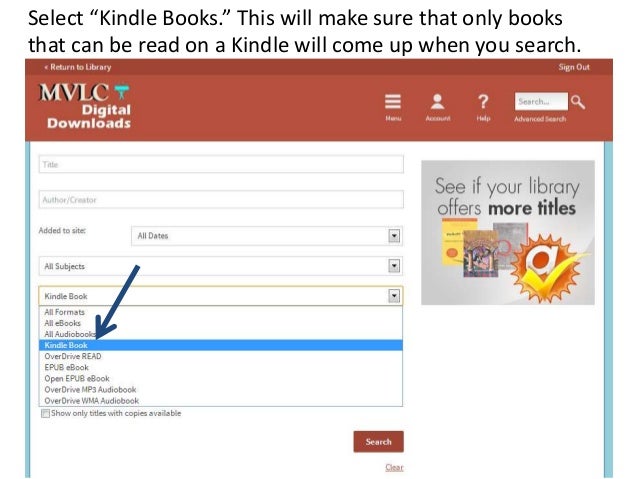 how to download ebook to kindle from library
