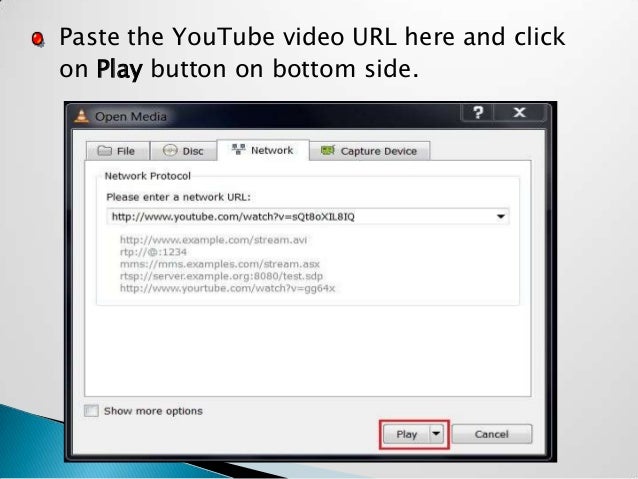 How to download youtube video using VLC player