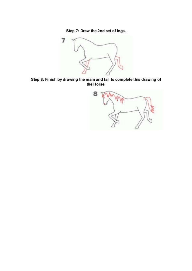 How to draw a horse