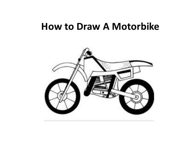 How to draw a motorbike