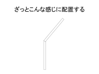 ざっとこんな感じに配置する	
  
 