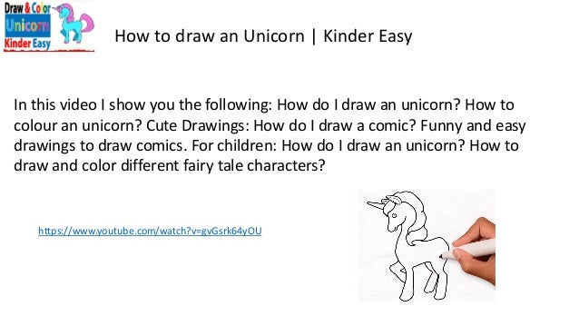 How To Draw And Color An Unicorn Kinder Easy Follow along to learn how to draw and color a fluffy, cute baby unicorn floofies easy, step by step drawing tutorial. to draw and color an unicorn kinder easy