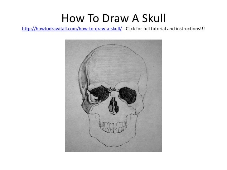 how to draw a skull