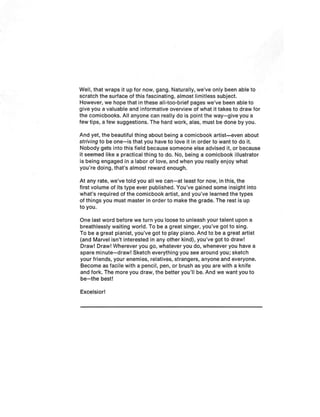 How to draw comics the marvel way