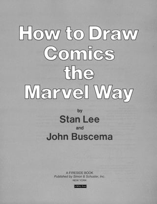 How to draw comics the marvel way