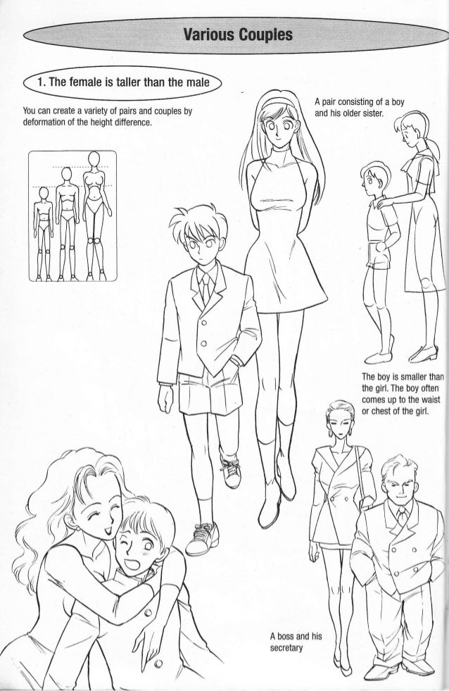 how to draw manga. drawing couples