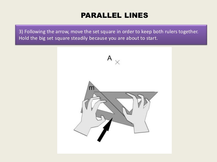 How to draw parallel and perpendicular lines