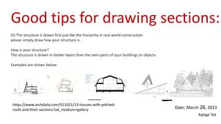 07 How to draw sections for first year students-revised
