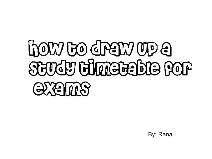 study timetable maker