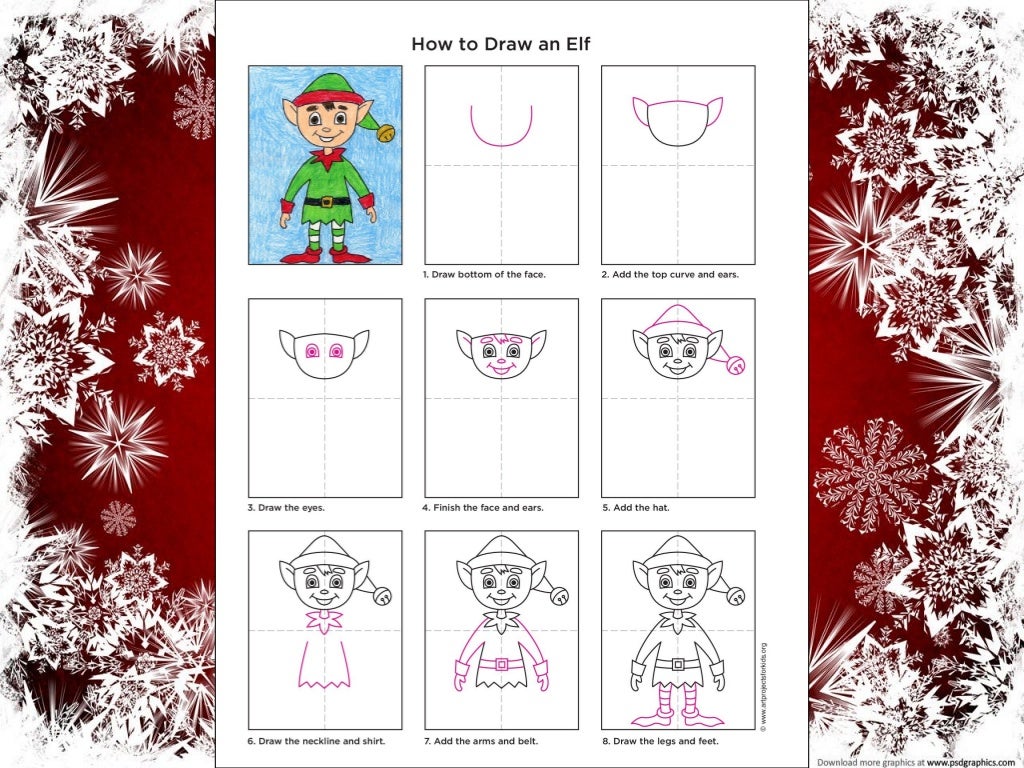 How to draw Christmas