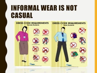 How to dress for formal & informal presentations