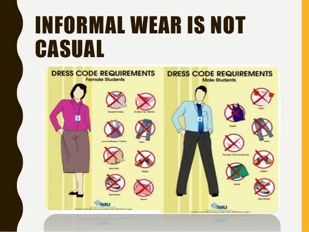 formal and informal dress