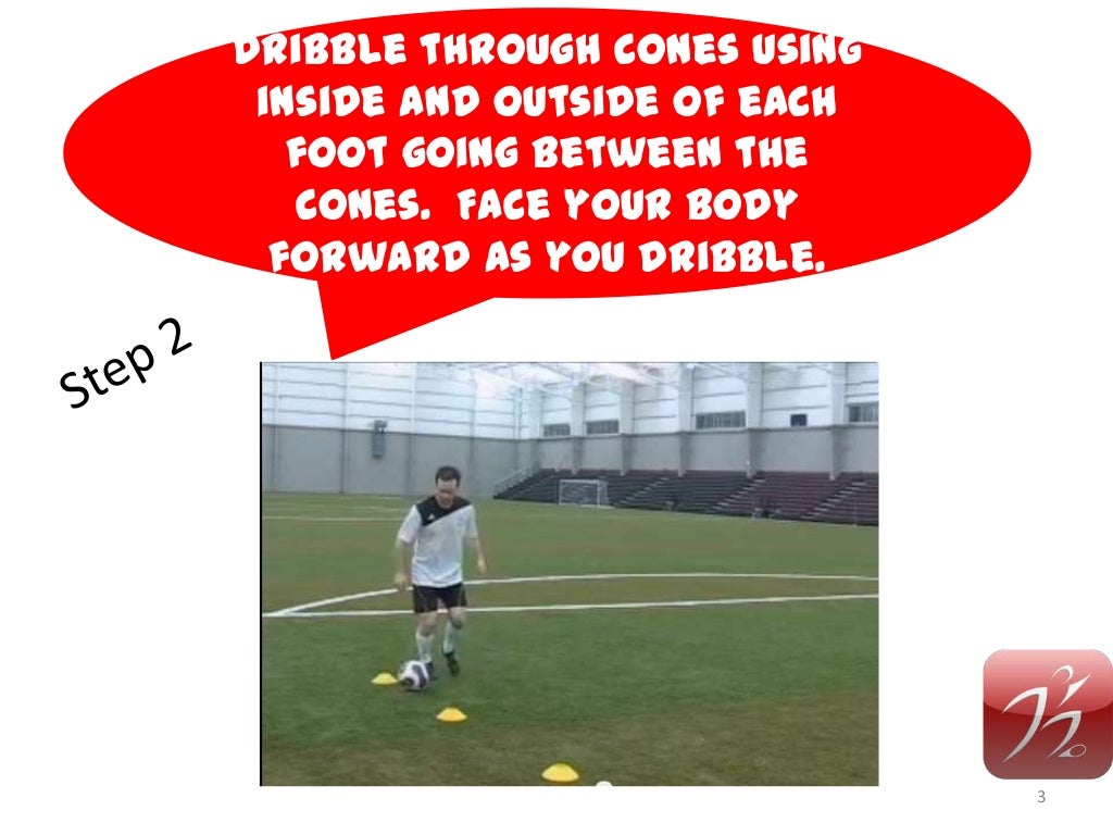 How to dribble with the inside and outside of your feet in soccer