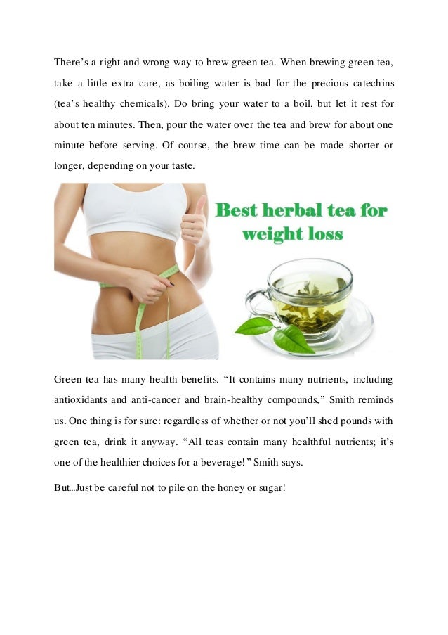 How to drink green tea for lose weight?