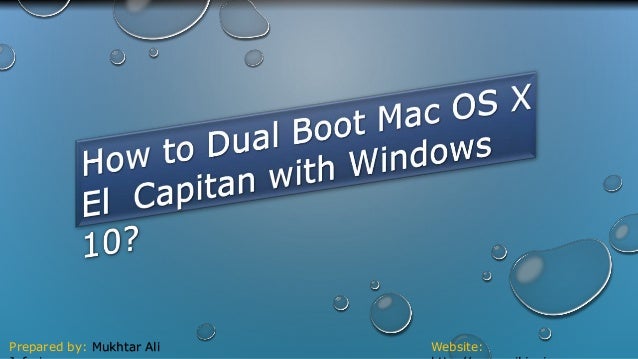 mac windows 10 dual boot