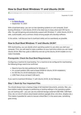 How to Dual Boot Windows 11 and Ubuntu 24.04.pdf