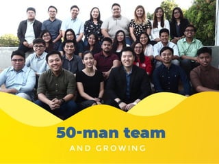 45-MAN TEAM AND GROWING
 