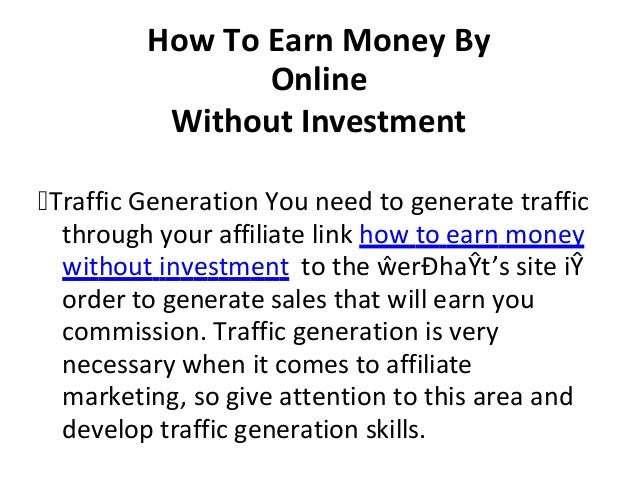How to earn money in forex without investment