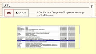 Merging Two Trial Balances effortlessly using Gen Bal Software | PPT