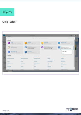 Step: 03
Click "Sales"
Page 04
 