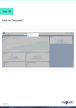 Step: 04
Click on "Accounts"
Page 05
 