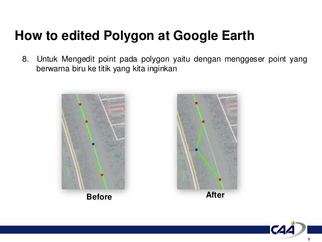 How to edited polygon at google earth