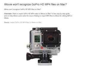 How to edit go pro hd mp4 video with imovie on mac 