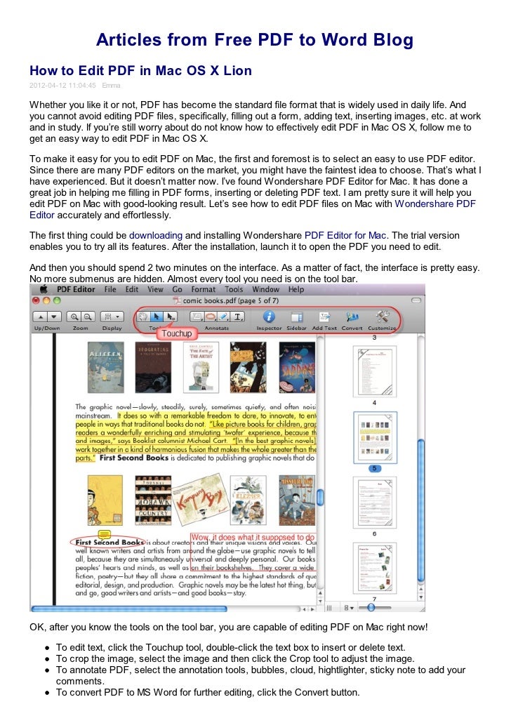 How To Use Mac Os Pdf