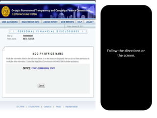 Follow the directions on the screen.  