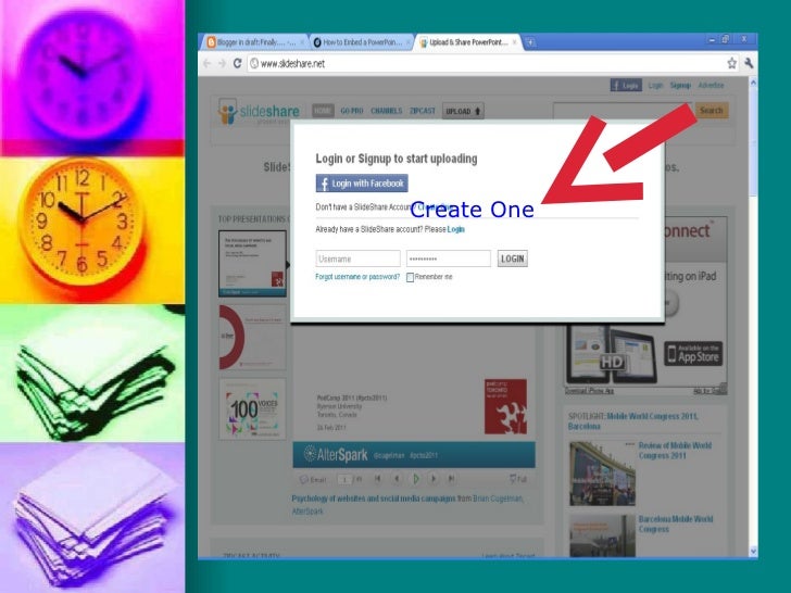 how to embed a powerpoint presentation using slideshare