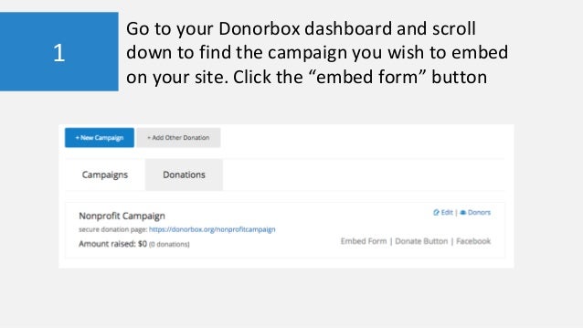 how to embed donation forms on wix website