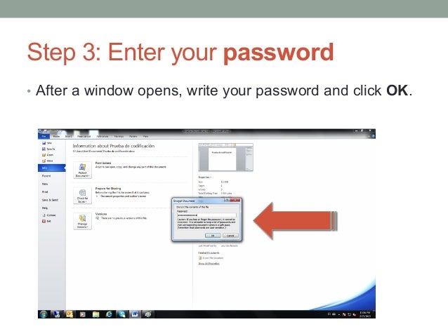 how to encrypt a word document