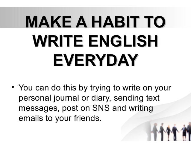 How to write diary in english