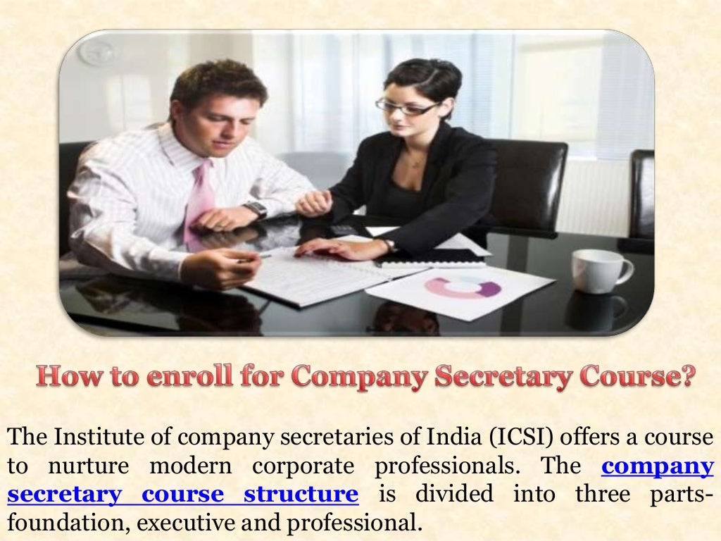 How to enroll for company secretary course