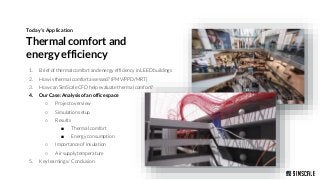 How to Ensure Thermal Comfort and Energy Efficiency with CFD