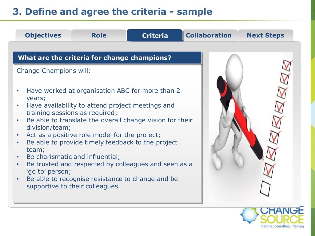 How to establish a network of change champions