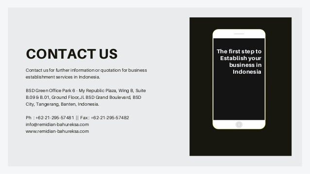 How To Establish Business In Indonesia
