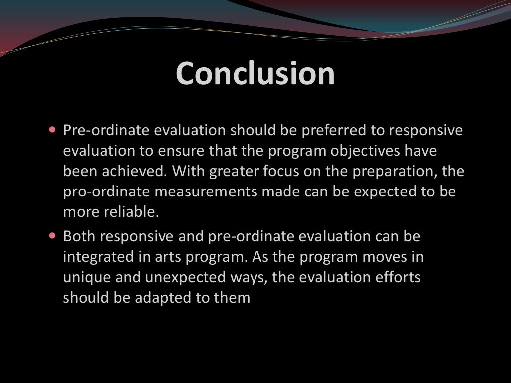 How to evaluate an art program