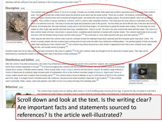 How to evaluate a Wikipedia article Slide 10