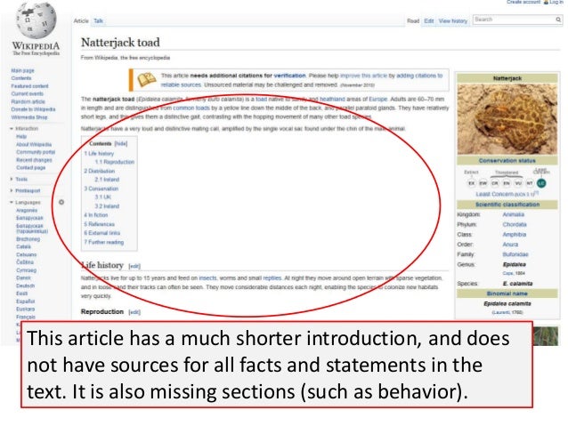 How To Evaluate A Wikipedia Article